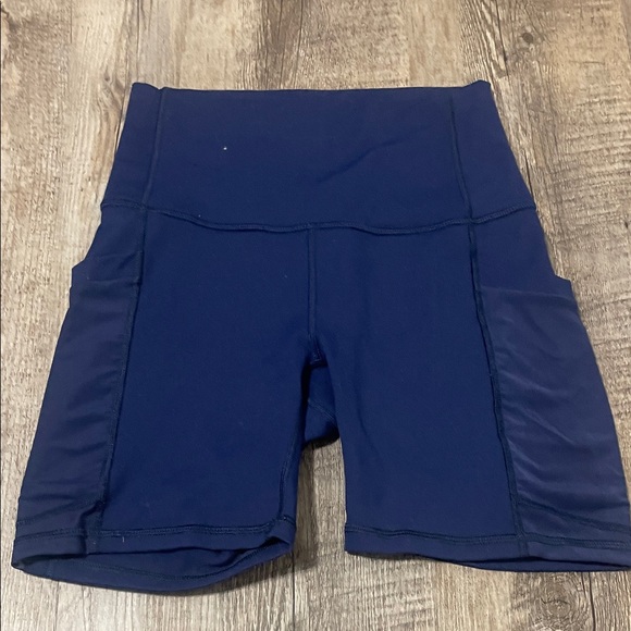 Fabletics Women's Dark Blue Bike Shorts - Picture 1 of 5